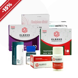 Corso lungo per l'aumento della massa muscolare. Nandrolone + metano + anapolone + sustanone